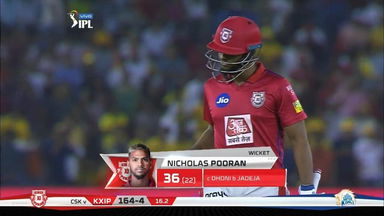M55: KXIP vs CSK – Nicholas Pooran Wicket