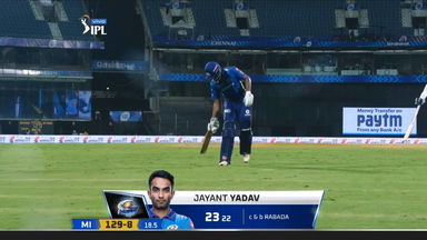 M13: DC vs MI   – Jayant Yadav Wicket
