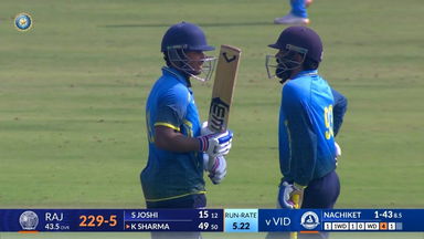 Vijay Hazare Trophy 2025 QF2, Vidarbha vs Rajasthan: Kartik Sharma's vital 62(61)