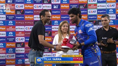 IPL 2025 Eliminator: GT vs MI - Curvv Super Striker of the Match - Tilak Varma