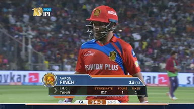 M39: RPS vs GL – Aaron Finch Wicket