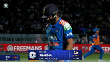 IND vs AFG 2026, 1st ODI: Rohit Sharma Wicket