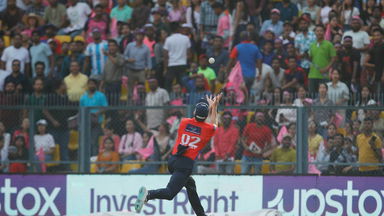 ALMOST: Nortje nearly pulls off a fantastic catch
