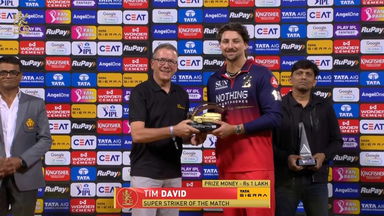 IPL 2026 M11: RCB vs CSK - Sierra Super Striker of the Match - Tim David