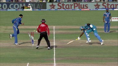 M58: PWI vs MI – Angelo Mathews Wicket