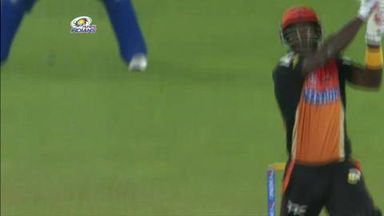 M20: MI vs SRH –  Darren Sammy Wicket