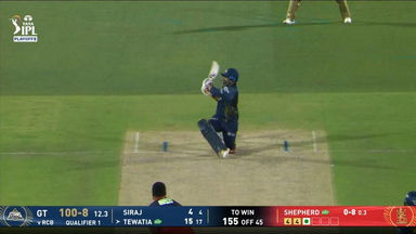 IPL 2026 Q1: RCB vs GT - Rahul Tewatia Six