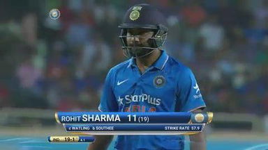 IND vs NZ 2016, 4th ODI: Rohit Sharma  Wicket