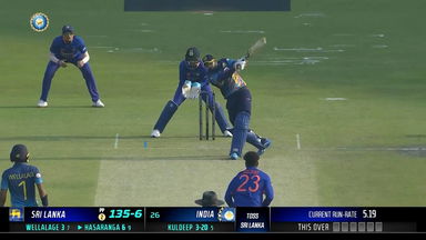 IND vs SL 2023, 2ND ODI: Wanindu Hasaranga  Six