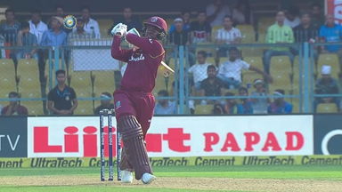 IND vs WI 2018, 1st ODI: Shimron Hetmyer Six