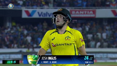 IND vs AUS 2022, 3RD T20I: Josh Inglis Wicket