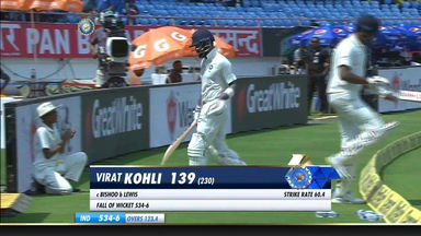 IND vs WI 2018, 1st Test Day 2: Virat Kohli Wicket
