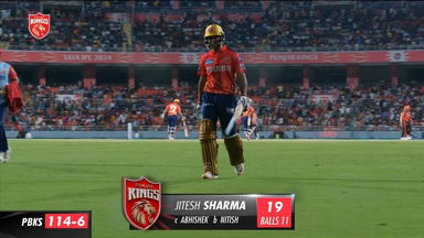 M23: PBKS vs SRH – Jitesh Sharma Wicket