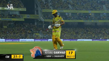 M61: CSK vs KKR –  Ruturaj  Gaikwad  Wicket