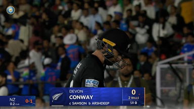 IND vs NZ 2026, 1st T20I: Devon Conway Wicket