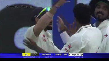 SL vs India, 3rd Test : SL 2nd Innings - Karunaratne wicket