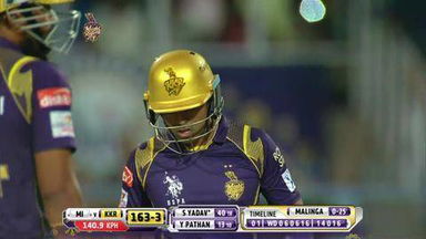 M1: KKR vs MI – Suryakumar Yadav Six
