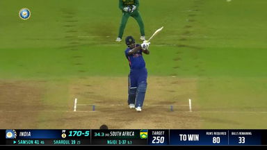 IND vs SA 2022, 1ST ODI: Sanju Samson  Six