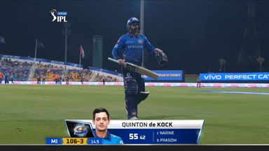 M34: MI vs KKR – Quinton de Kock Wicket