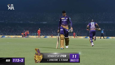 M53: KKR vs PBKS – Venkatesh Iyer Wicket