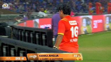 Wicket: Match 6, Mumbai Indians vs Gujarat Giants, WPL 2026: Kanika Ahuja Wicket