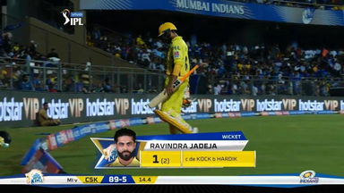 M15: MI vs CSK – Ravindra Jadeja Wicket
