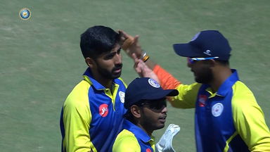 Syed Mushtaq Ali Trophy 2022: 6 & OUT: Chintan Gaja's perfect comeback against Hanuma Vihari