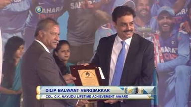 BCCI Awards 2013-14: Dilip Vengsarkar, Col. C.K. Nayudu Lifetime Achievement Award