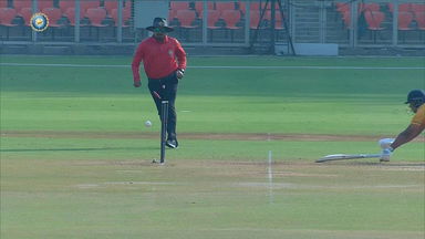 Vijay Hazare Trophy 2022 Final: Bang on target: Chirag Jani's direct-hit to run out Pavan Shah