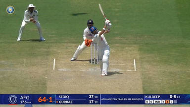 IND vs AFG 2026, Only Test: Rahmanullah Gurbaz Six