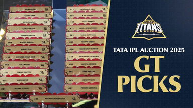 TATA IPL Player Auction 2025 - Gujarat Titans