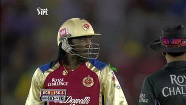 Match 25 KXIP vs RCB – Gayle's Wicket