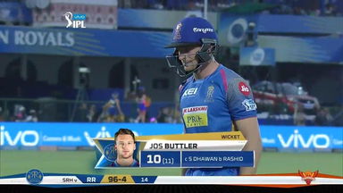 M28: RR vs SRH –  Jos Buttler Wicket