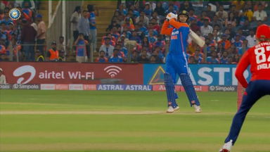 Stunning shots: Abhishek Sharma gets off the blocks in style