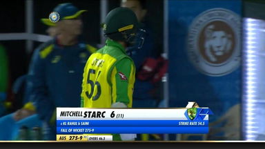 IND vs AUS 2020, 2nd ODI: Mitchell Starc Wicket