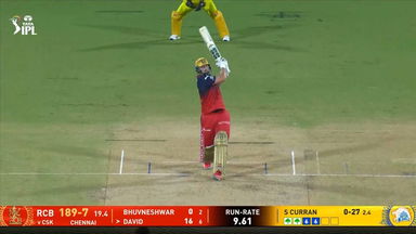 IPL 2025 M08: CSK vs RCB - Tim David Six