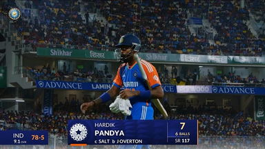 IND vs ENG 2025, 2nd T20I: Hardik Pandya Wicket