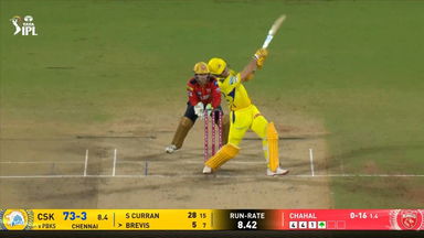 IPL 2025 M49: CSK vs PBKS - Dewald Brevis Six