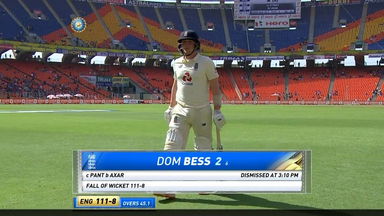 IND vs ENG 2021, 4th Test, Day 3: Dom Bess Wicket