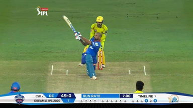 M07: CSK vs DC – Shikhar Dhawan Six