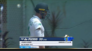 IND vs SA 2019, 1st Test, Day 3: Faf du Plessis Wicket