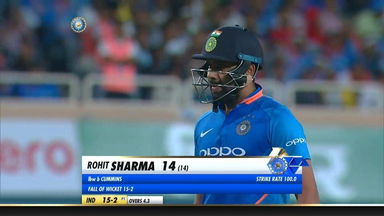 IND vs AUS 2019, 3rd ODI: Rohit Sharma Wicket