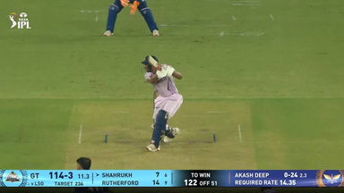 IPL 2025 M64: GT vs LSG - Shahrukh Khan Six