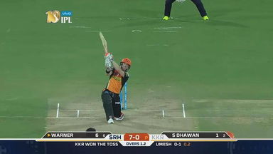 M37: SRH vs KKR – David Warner Six