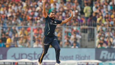 Shami strikes early: Traps Jagadeesan LBW
