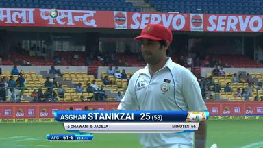 IND vs AFG 2018, 1st Test  Day 2: Asghar Stanikzai Wicket