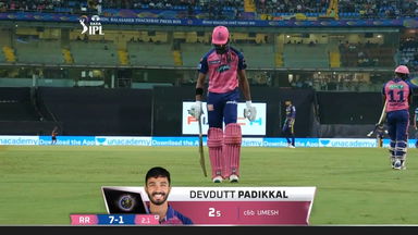 M47: KKR vs RR – Devdutt Padikkal Wicket