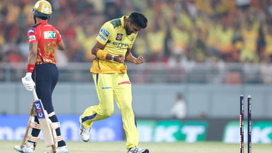 Stunning ball, stump knocked down, fiery celebration ft. Khaleel & Shreyas