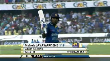 3RD ODI: IND vs SL – Mahela Jayawardene Wicket