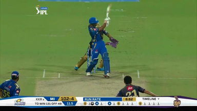 M47: KKR vs MI – Hardik Pandya Six